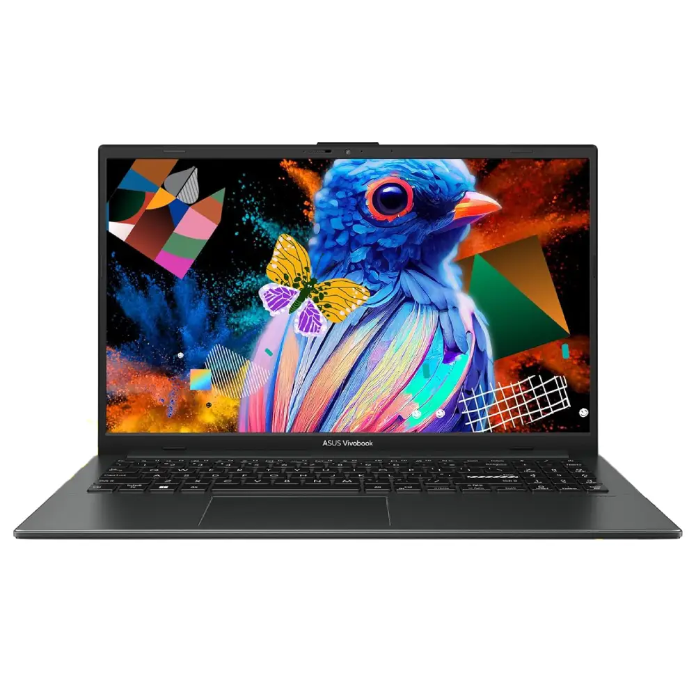 Asus vivobook 15 laptop on a white background.