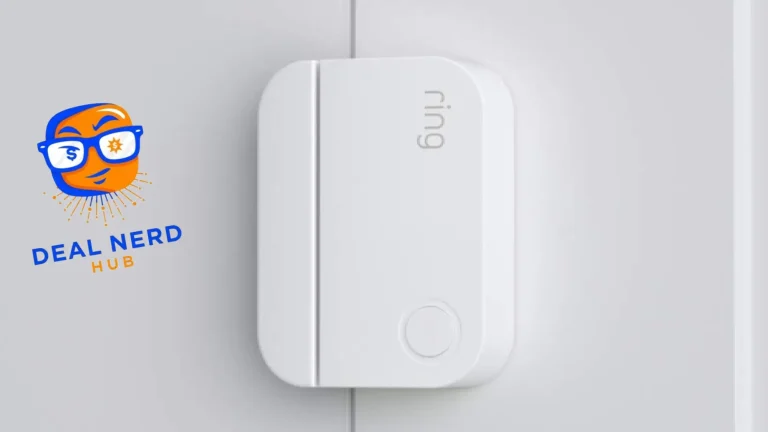 Ring Alarm contact sensor on a door